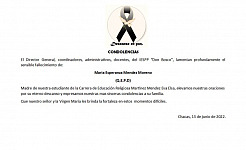 Pedagógico IESPP - pèsame mamá de la madre elsa